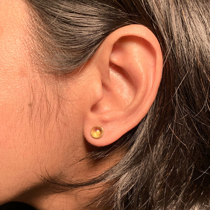 Citrine Stud Earrings - Jewellery for Women