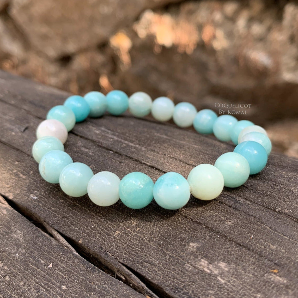 Buy ASTROGHAR Howlite Amazonite And Rose Quartz Natural Crystals Bracelet  For Men And Women at Amazon.in