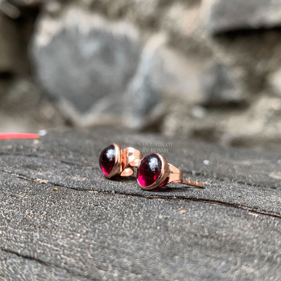 Layered Leather Football Earring- Maroon and White