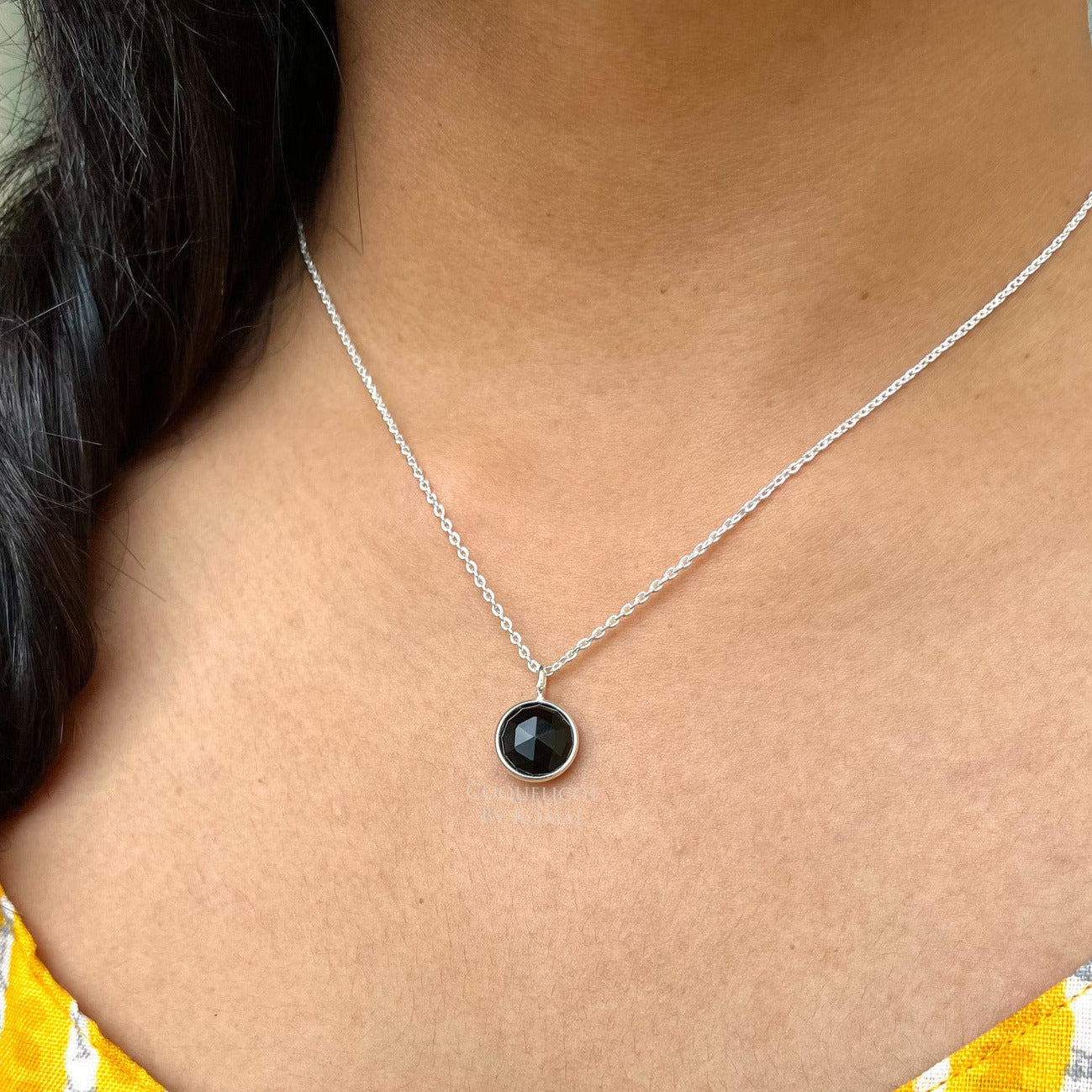 Black Obsidian Necklace for Women, Oval Obsidian Pendant Gift for Her,  Large Polished Black Stone Necklace, Natural Gemstone Jewelry - Etsy